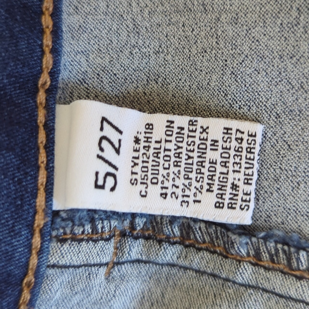Celebrity Pink Button Up Denim Skirt Junior 5/27 Blue - Picture 3 of 9